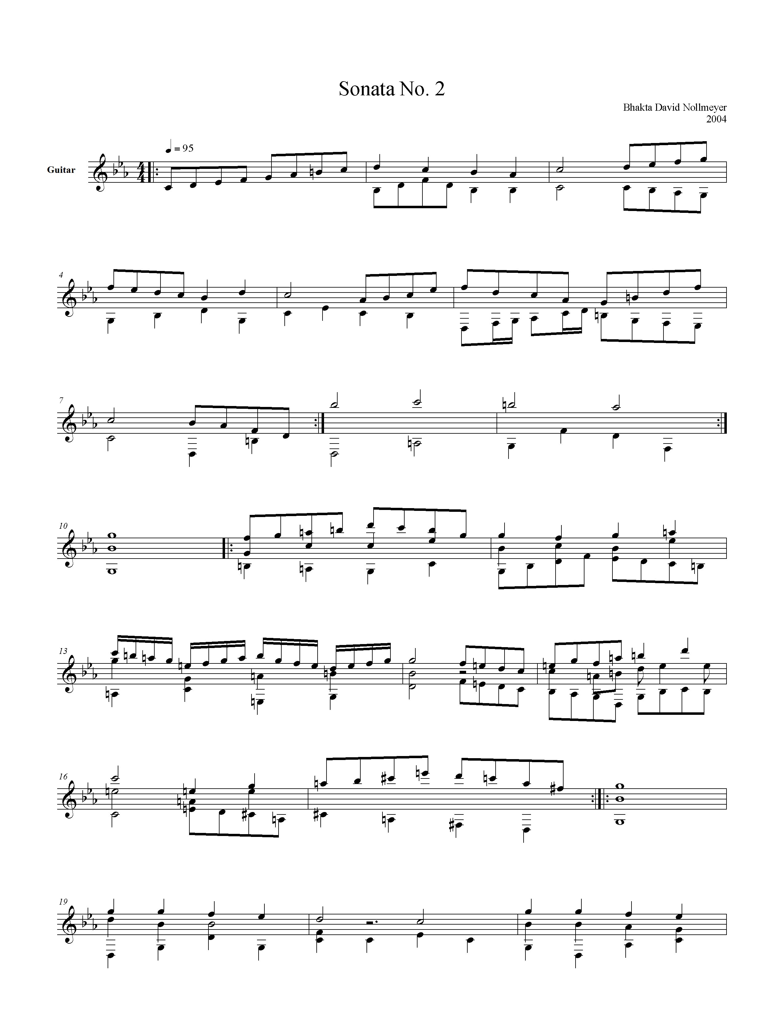 Sonata II page 1